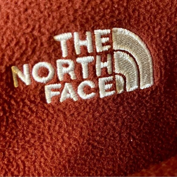 The North Face Brick Rust Red TKA Kataka 1/4 Zip Fleece Drawstring Hoodie XL - Picture 7 of 11